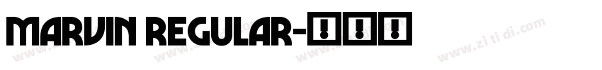 Marvin Regular字体转换